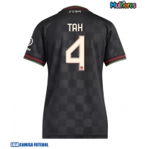 Camisa de Futebol Bayern Munich Jonathan Tah #4 Equipamento Alternativo Mulheres 2025-26 Manga Curta